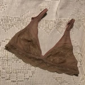 Free people sheer bralette in blush 🥰